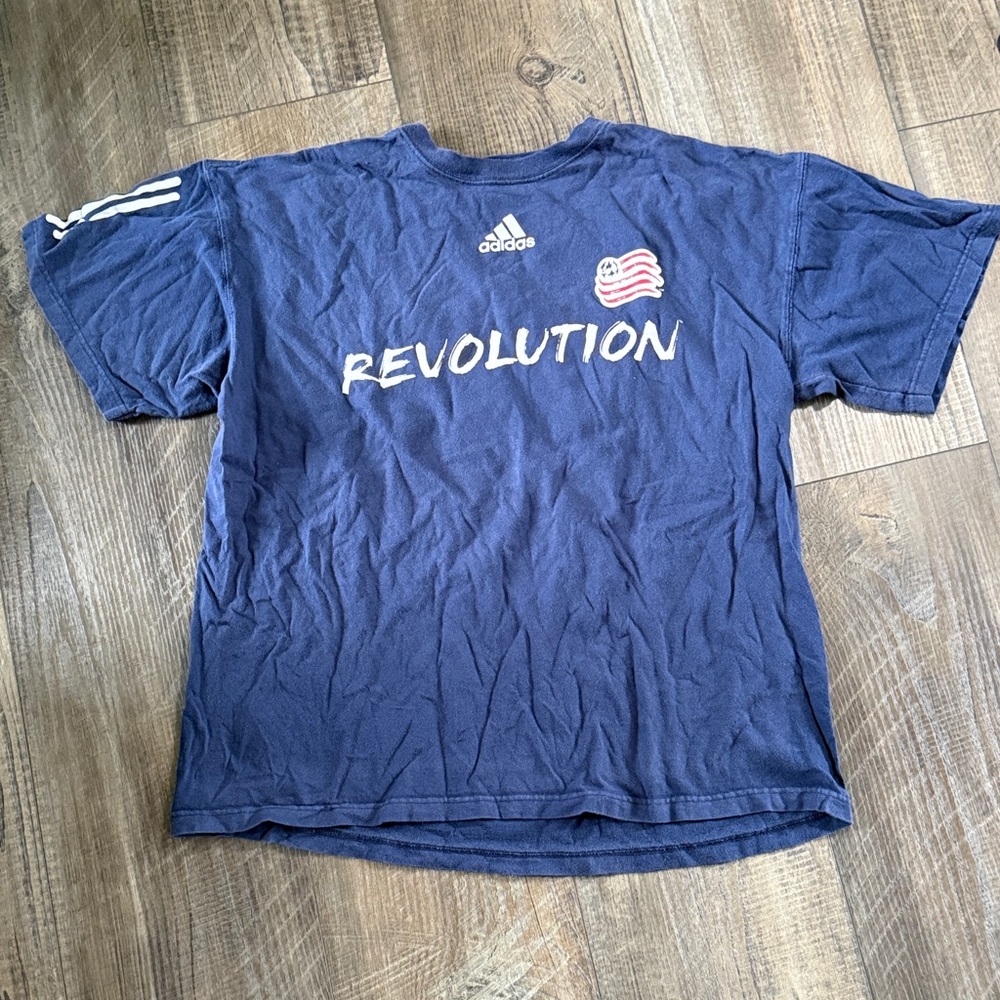 adidas Navy Revolution Short Sleeve Tee
